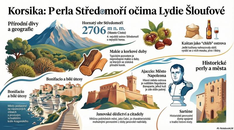 Korsika – presentace Lydie Šloufové v&nbsp;Klubu seniorů